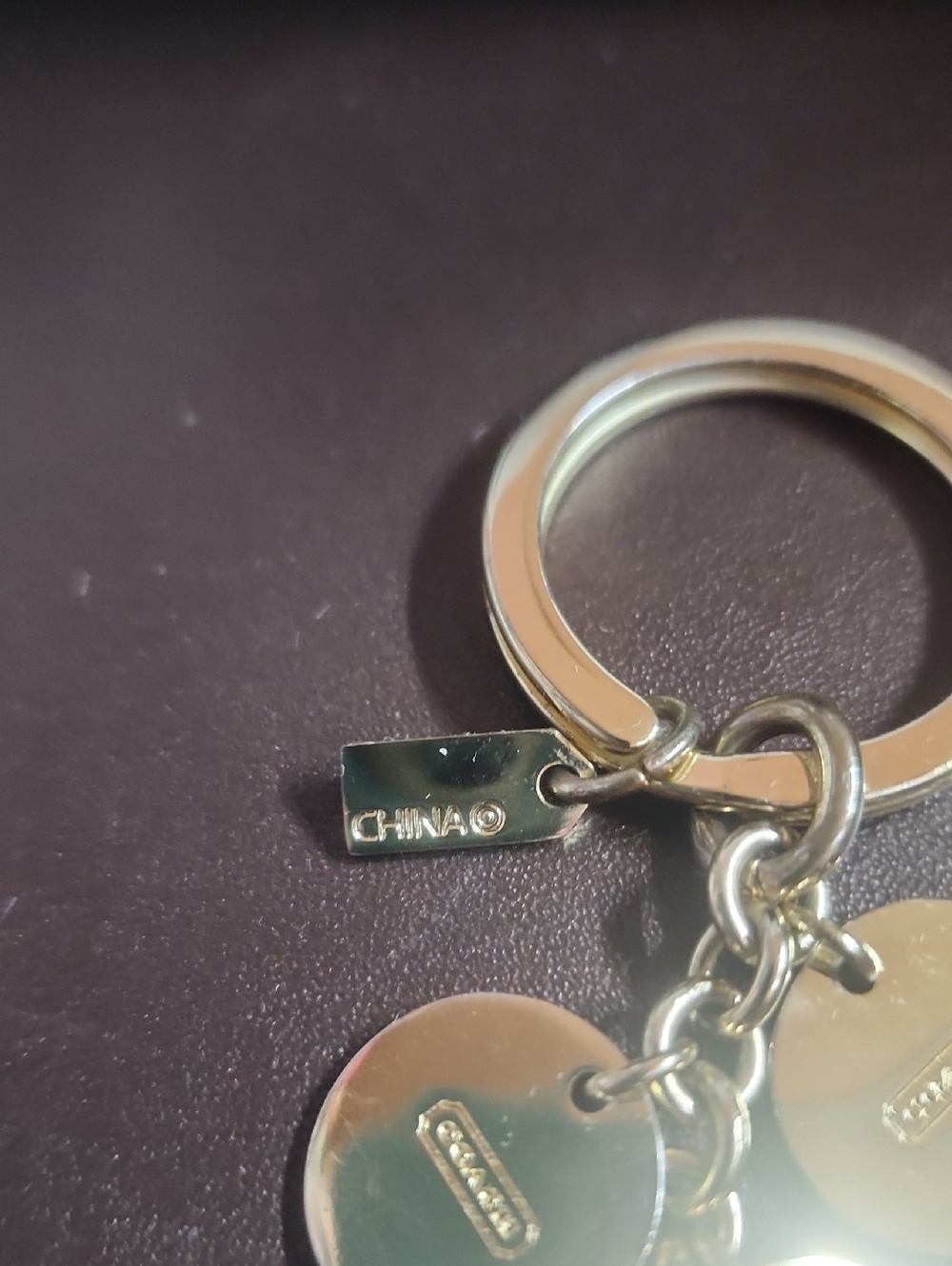 Coach Crystal Letters Keychain With Micro Made In Tag - Picture 5 of 7